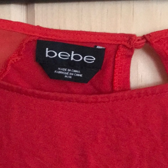 Bebe Red Top - Picture 2 of 4